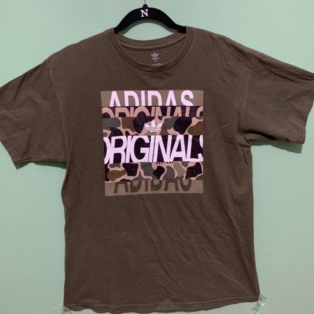 Camo Olive Green Adidas T-Shirt 🌿